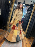 Leather beige moto jacket