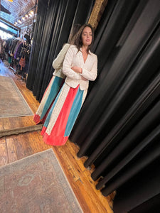 Maxi skirt crochet multicolor