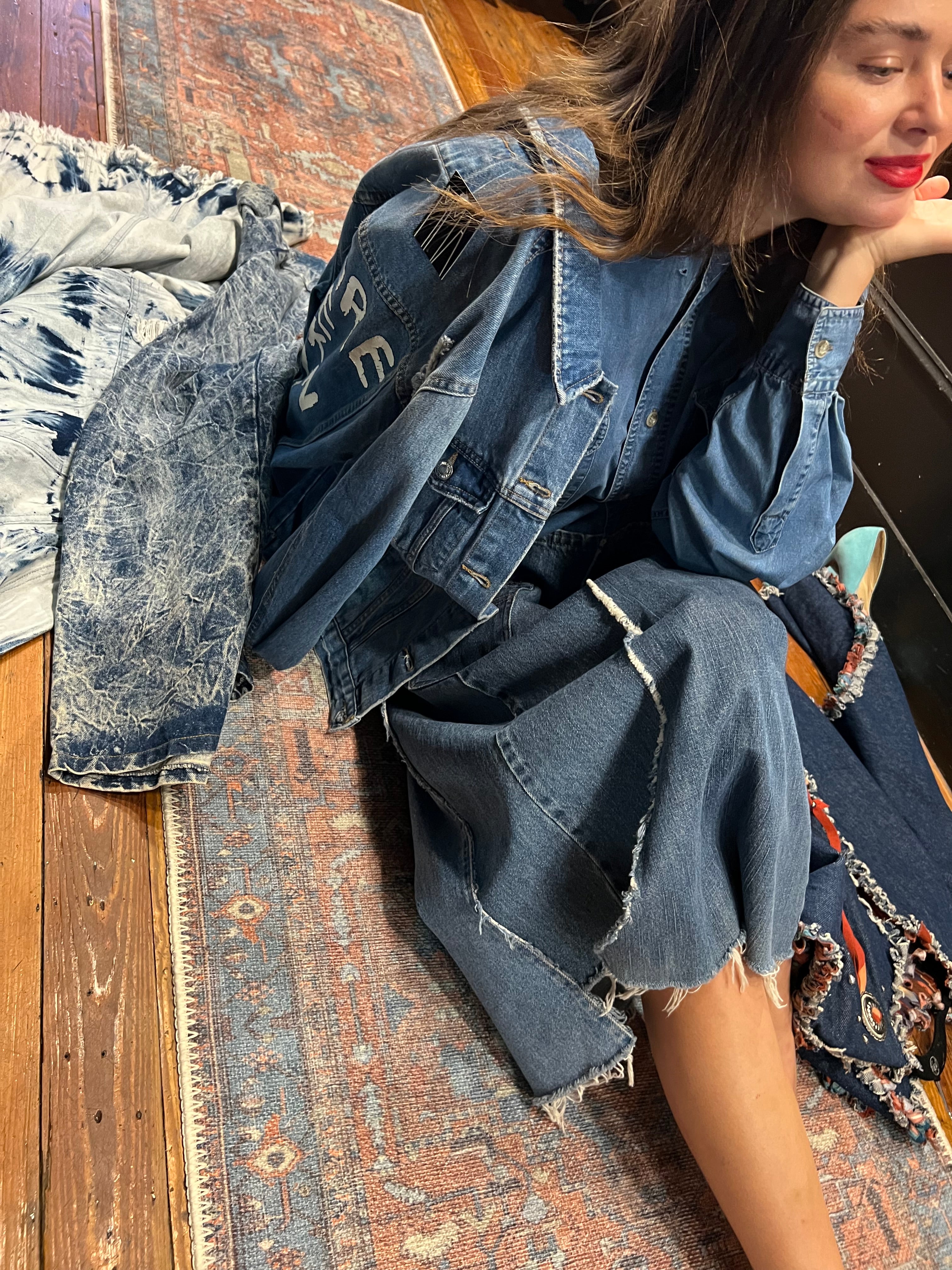denim oversized dress FAB