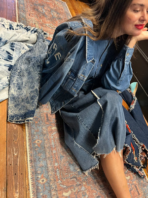 denim oversized dress