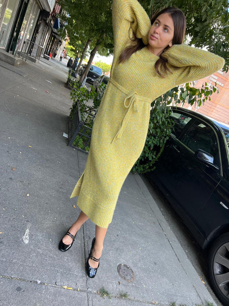 mustard sweater dress Final Sale Plus Size Midi Thick in & Black Print All EKUBOO products are knitted with love and care. Florence Sweater Dress SEROYA
