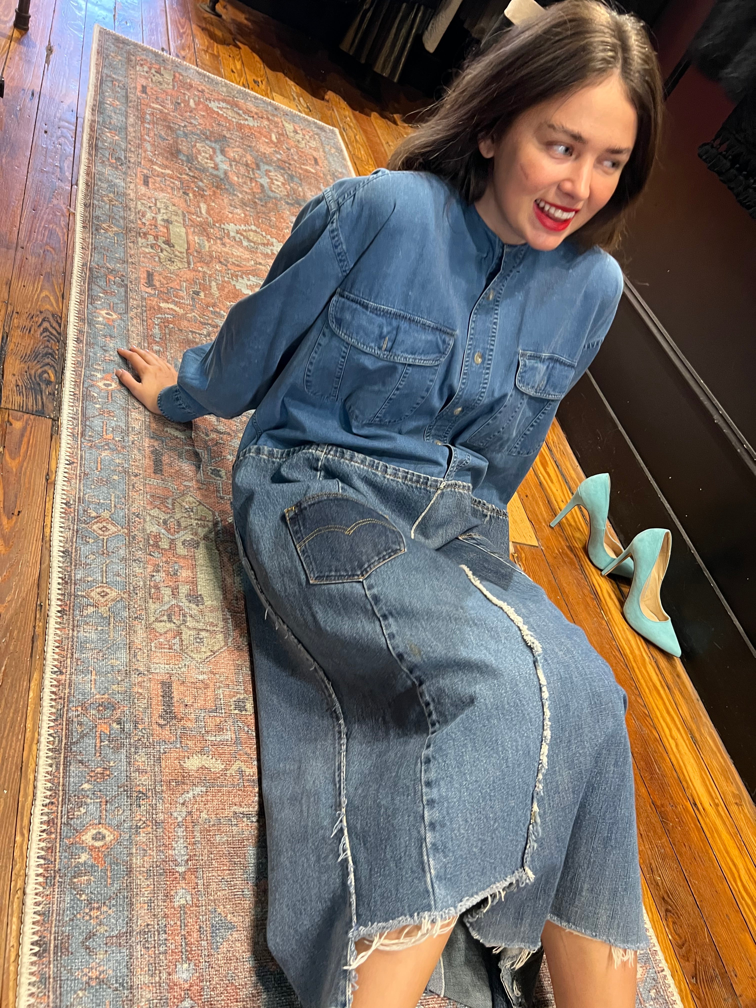 denim oversized dress – MyMothersArmoire