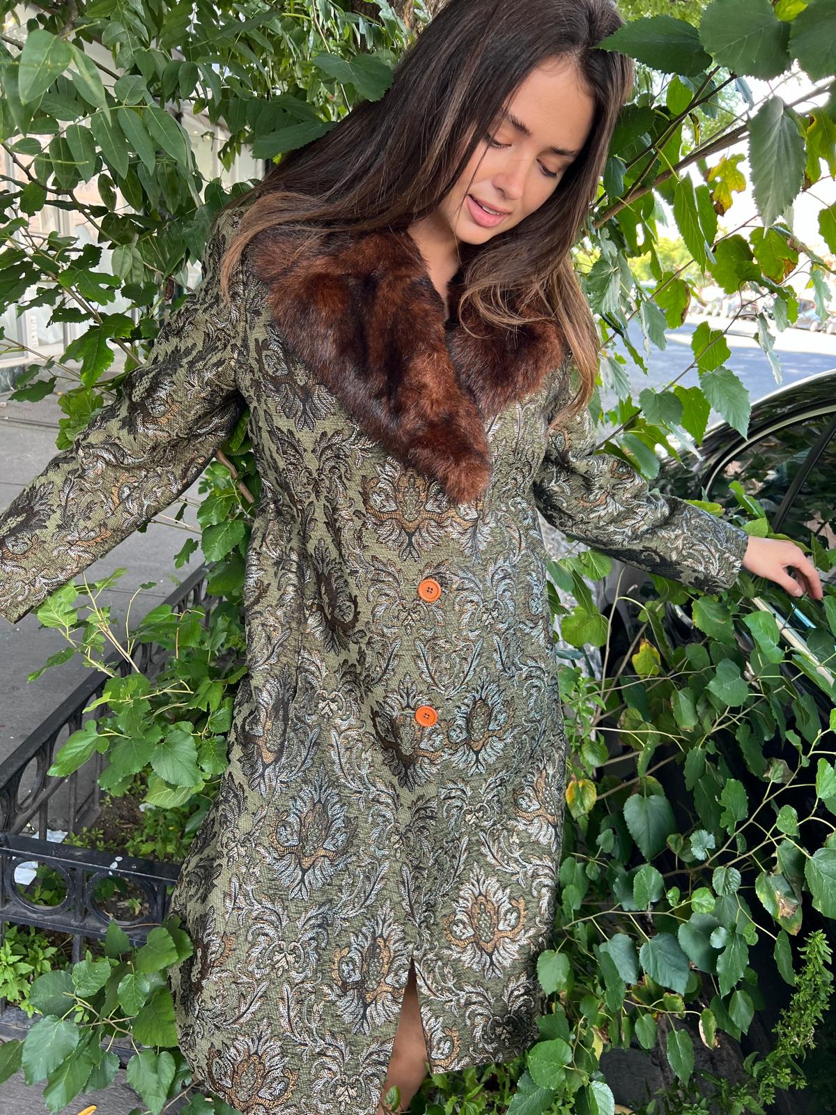 dressy jacquard coat