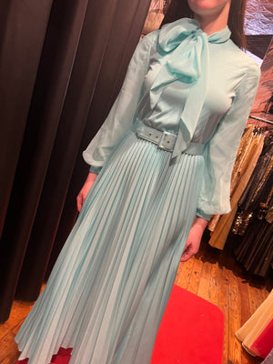 elegant muted green maxi