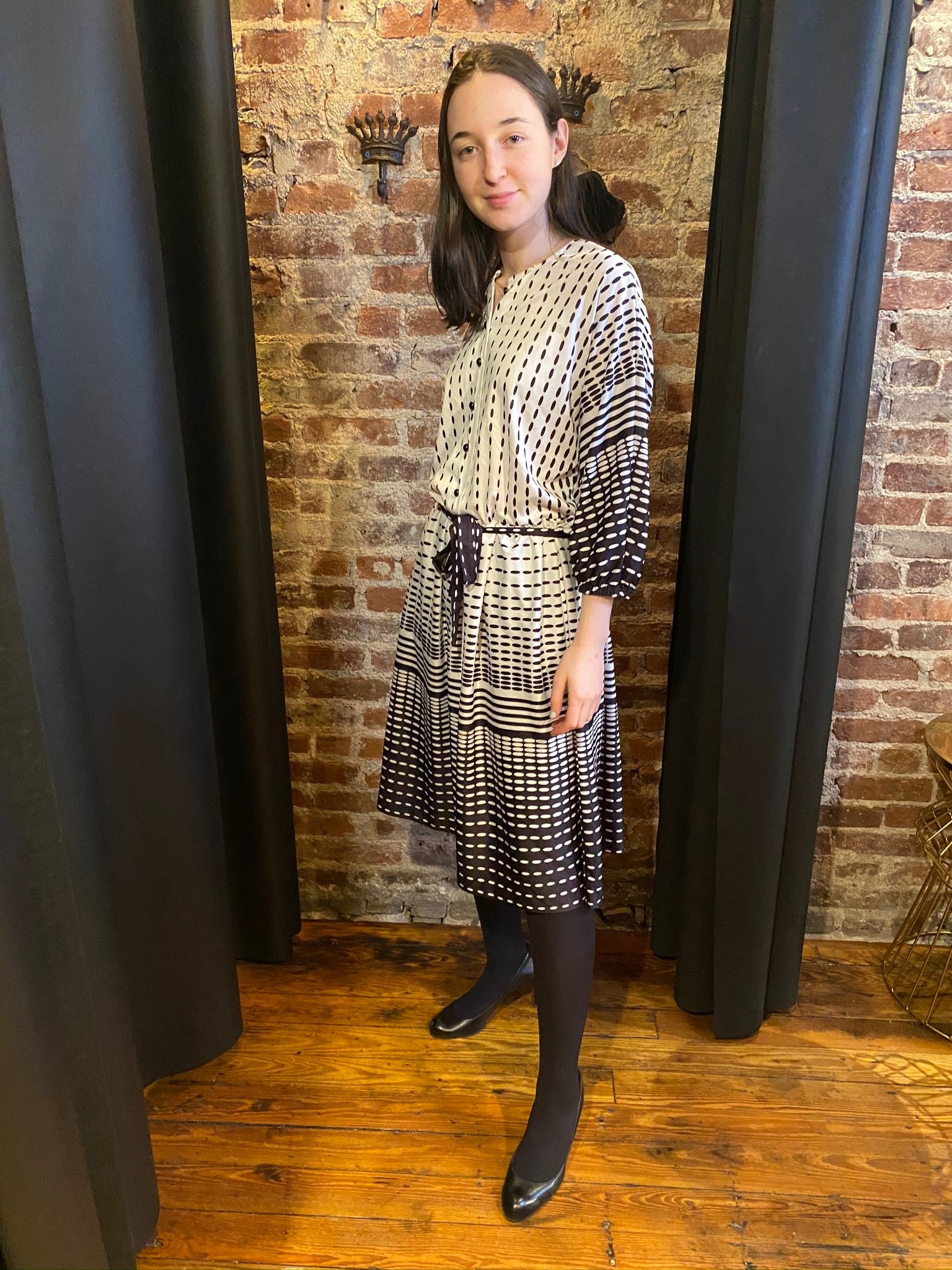 Black and white polka dots