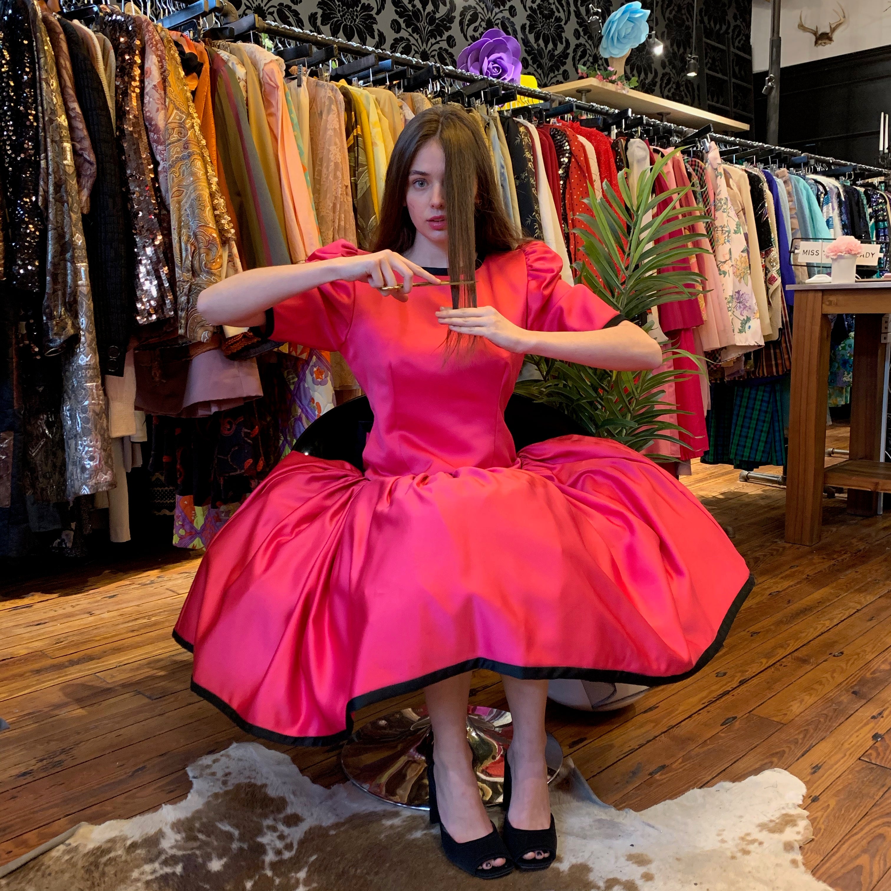 Prom hot pink dress