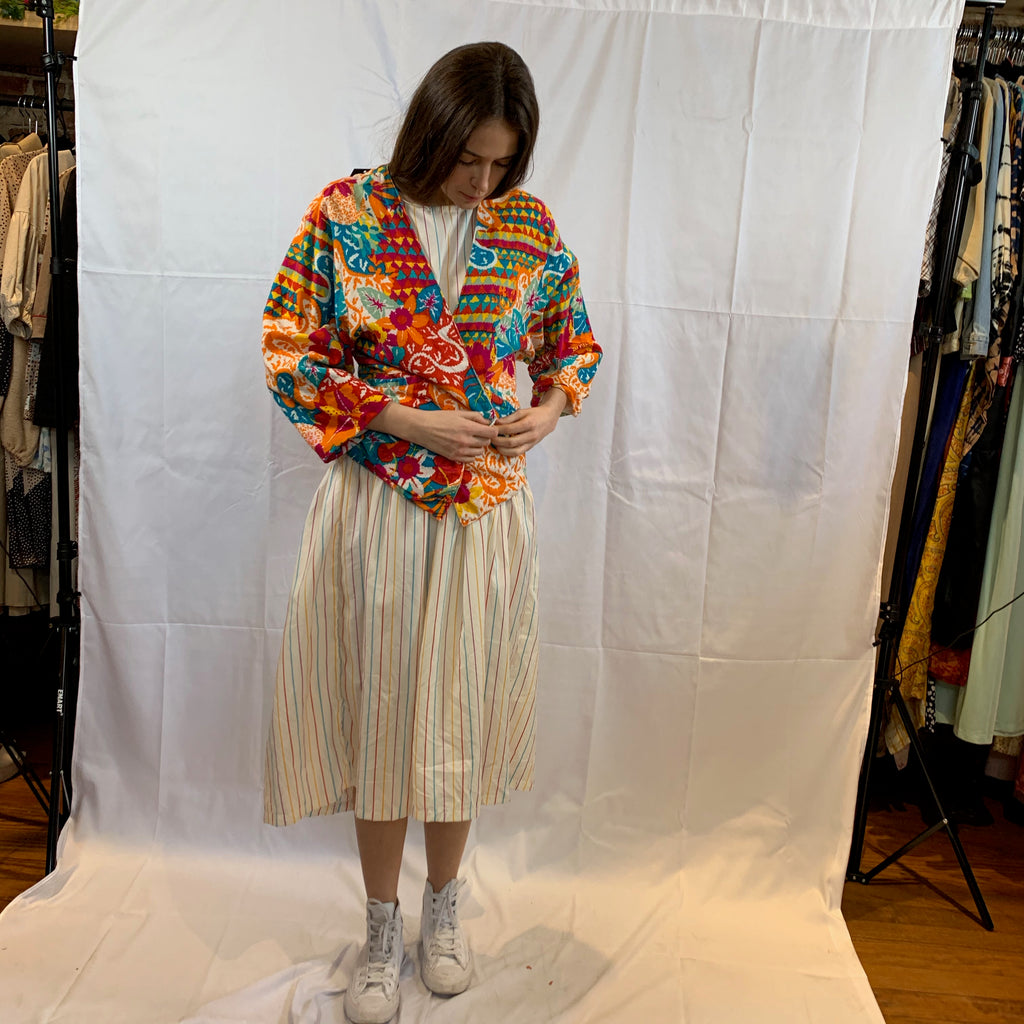 Multicolor floral jacket