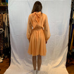 Peach chiffon dress