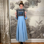 Light blue lurex maxi