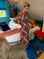 Bowed plaid Maxi