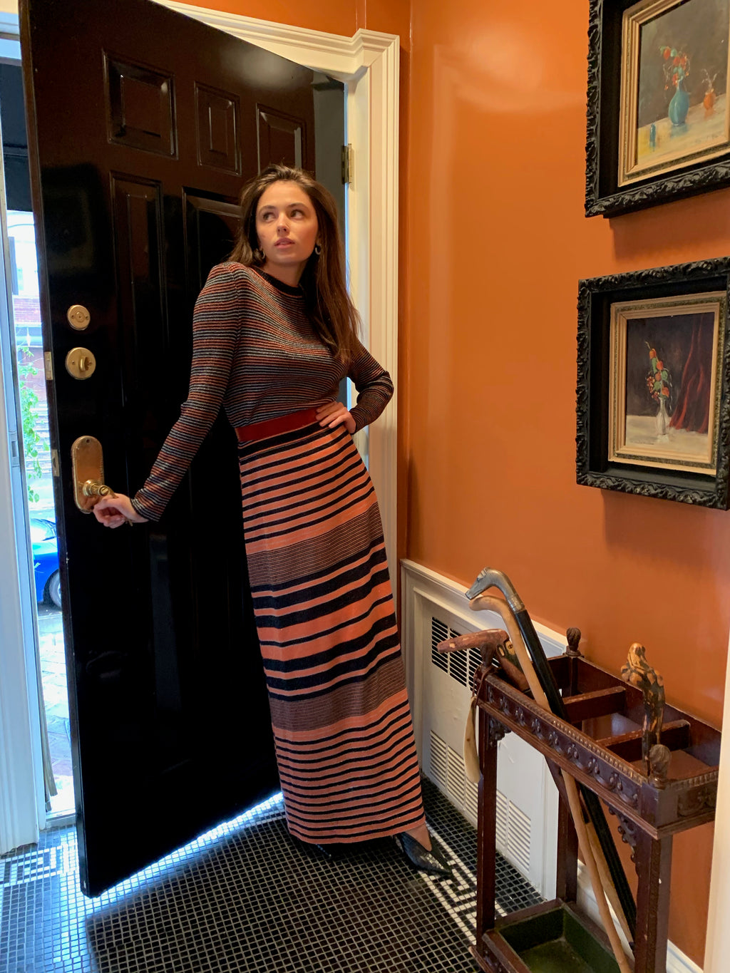 Knit Lurex Multicolor Maxi